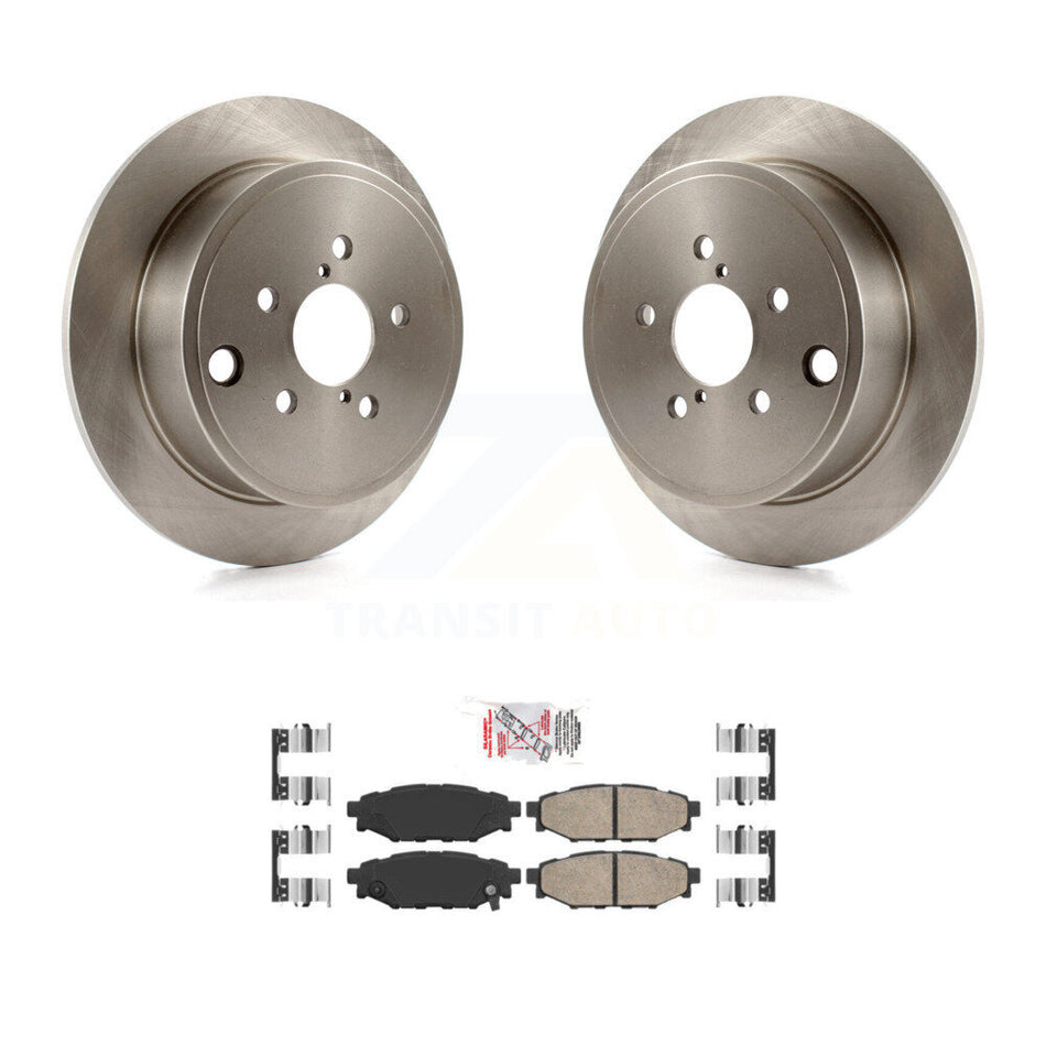 Rear Brake Rotors & Ceramic Pad Kit For Subaru Impreza Forester Outback Legacy Scion FR-S K8A-100826