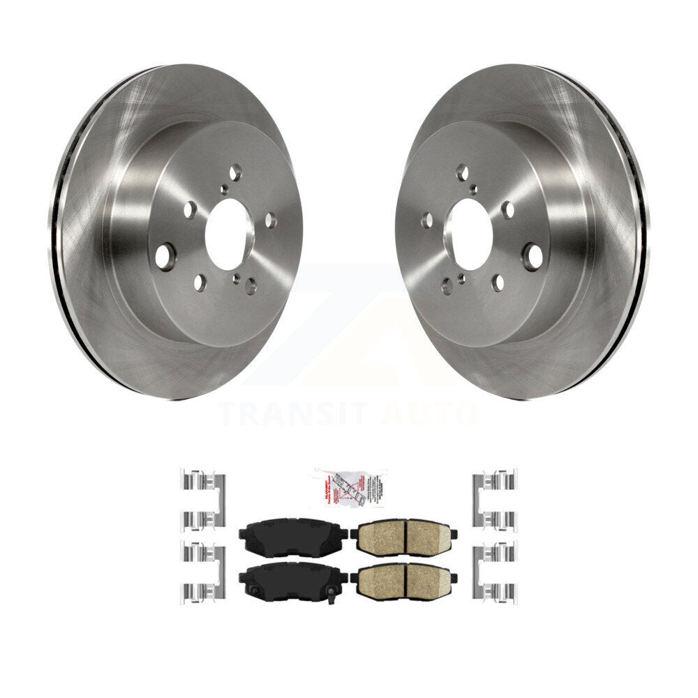 Rear Disc Brake Rotors And Ceramic Pads Kit For 2014-2018 Subaru Forester 2.0L K8A-100830