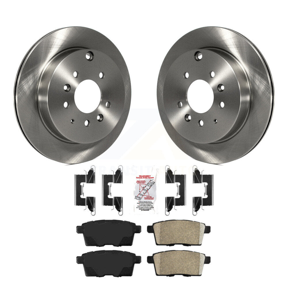 Rear Disc Brake Rotors And Ceramic Pads Kit For Ford Edge Mazda CX-7 Lincoln MKX K8A-100837
