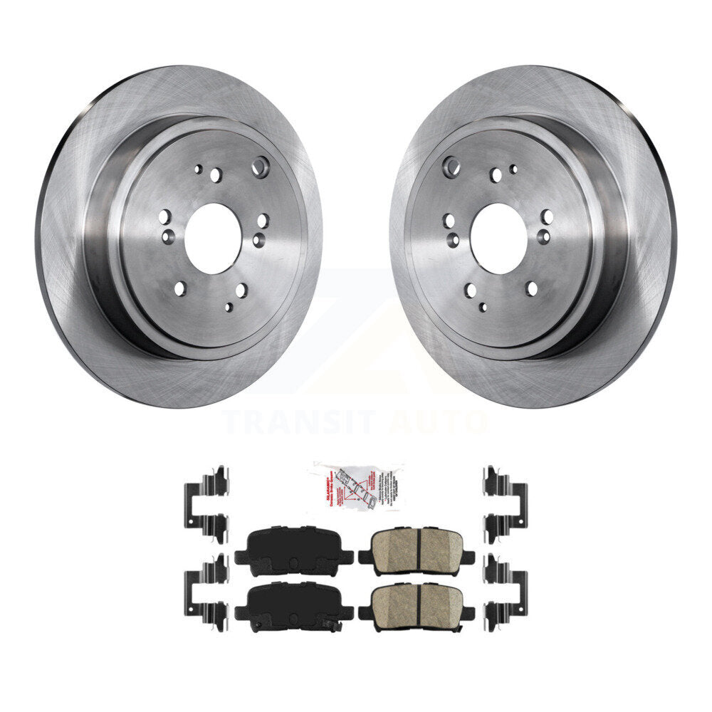 Rear Disc Brake Rotors And Ceramic Pads Kit For Honda Pilot Acura MDX K8A-100840