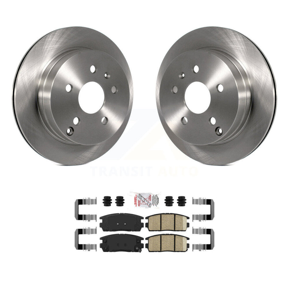 Rear Disc Brake Rotors And Ceramic Pads Kit For 2010-2017 Chevrolet Equinox GMC Terrain K8A-100846