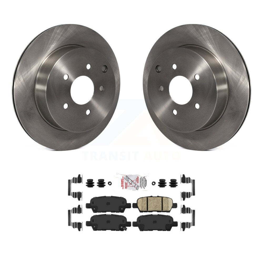 Rear Brake Rotor Ceramic Pad Kit For Nissan Murano INFINITI Pathfinder QX60 Q50 FX35 JX35 K8A-100855