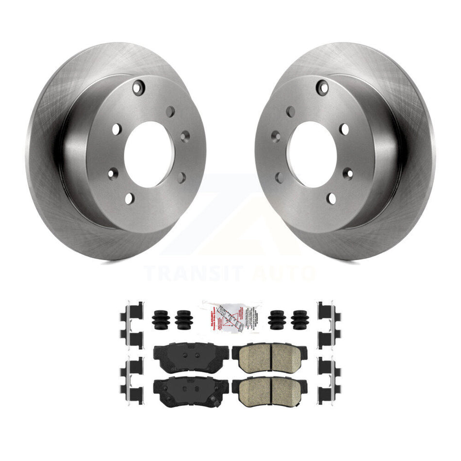 Rear Disc Brake Rotors And Ceramic Pads Kit For Hyundai Sonata Kia Optima Magentis K8A-100885