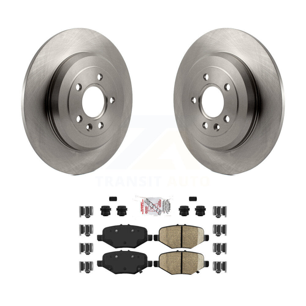 Rear Brake Rotor & Semi-Metallic Pad Kit For 2015 Ford Explorer Without Heavy Duty Brakes K8A-100896