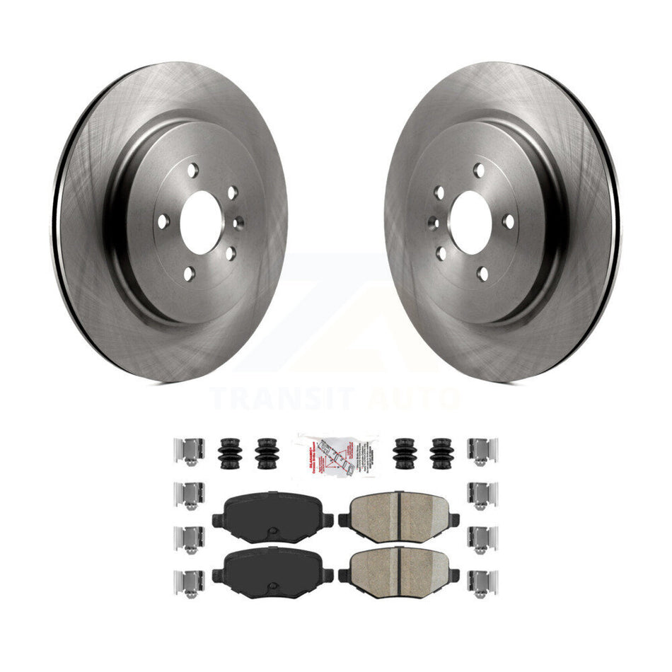 Rear Brake Rotor Ceramic Pad Kit For Ford Explorer Police Interceptor Utility Flex Taurus K8A-100899