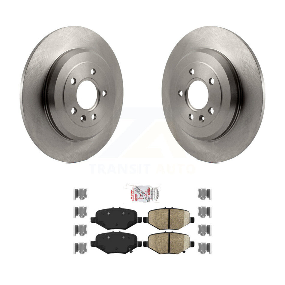Rear Disc Brake Rotors & Ceramic Pad Kit For 2015 Ford Explorer Without Heavy Duty Brakes K8A-100902