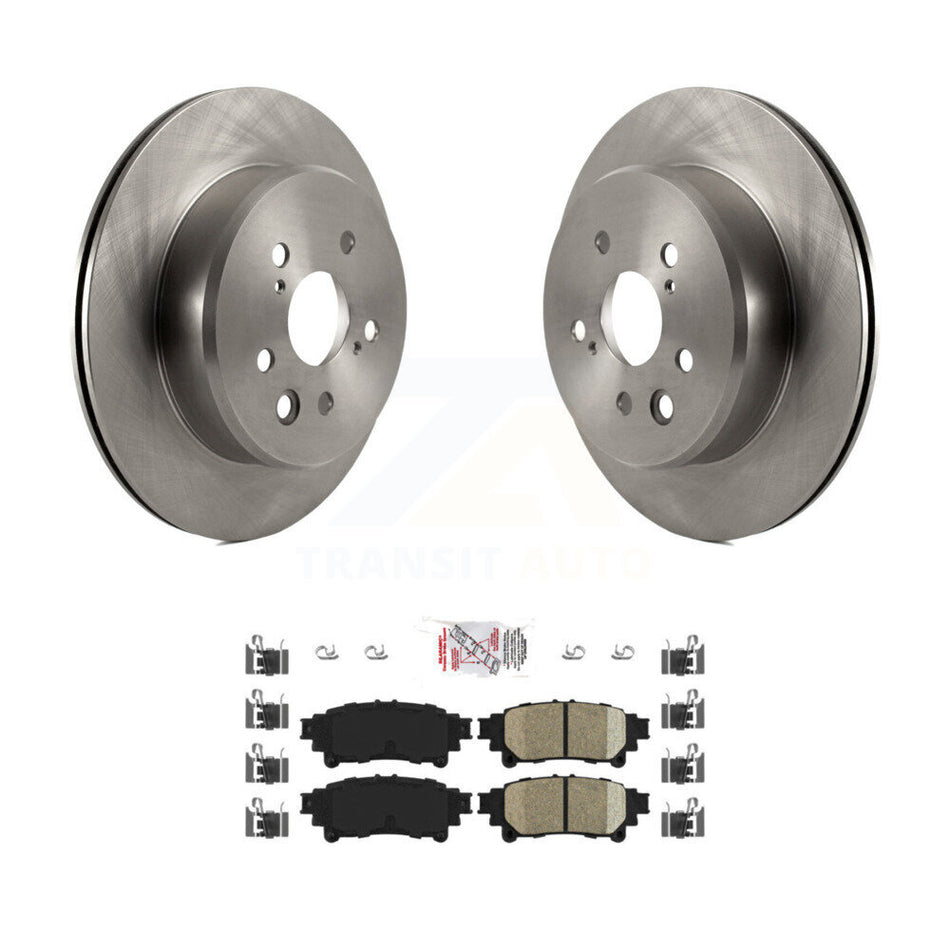 Rear Brake Rotors & Ceramic Pad Kit For Lexus IS300 IS350 GS350 RC350 RC300 IS200t GS450h K8A-100909