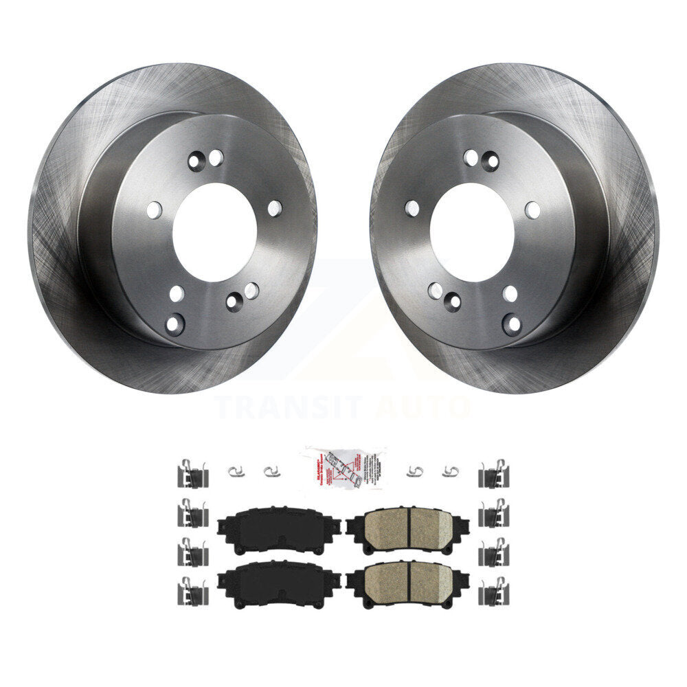Rear Disc Brake Rotors And Ceramic Pads Kit For Lexus IS250 K8A-100911