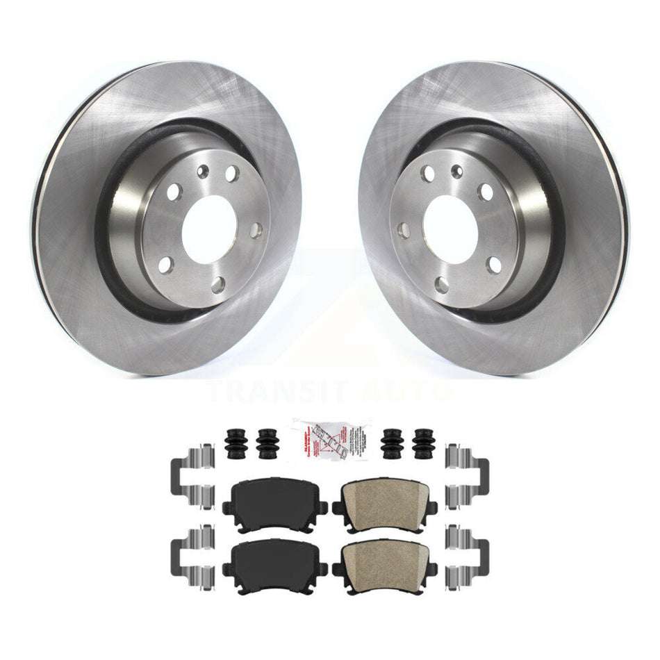 Rear Disc Brake Rotors And Ceramic Pads Kit For Audi TT Quattro TTS RS K8A-100919