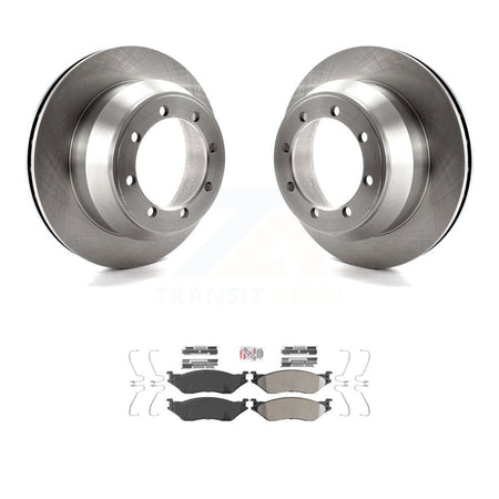 Rear Brake Rotor & Semi-Metallic Pad Kit For 2003 Ford F-550 Super Duty With 8 Lug Wheels K8A-100956