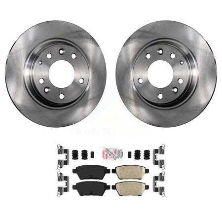 Rear Brake Rotor Ceramic Pad Kit For Ford Fusion Mazda 6 Lincoln MKZ Zephyr Mercury Milan K8A-100959