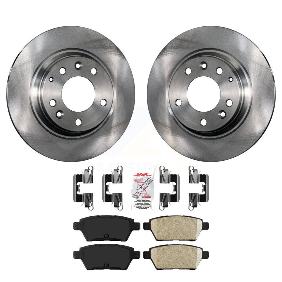 Rear Brake Rotor Ceramic Pad Kit For Ford Fusion Mazda 6 Lincoln MKZ Zephyr Mercury Milan K8A-100960