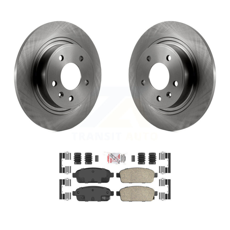 Rear Brake Rotor & Ceramic Pad Kit For Chevrolet Cruze Buick Verano Orlando Volt Cadillac K8A-100967
