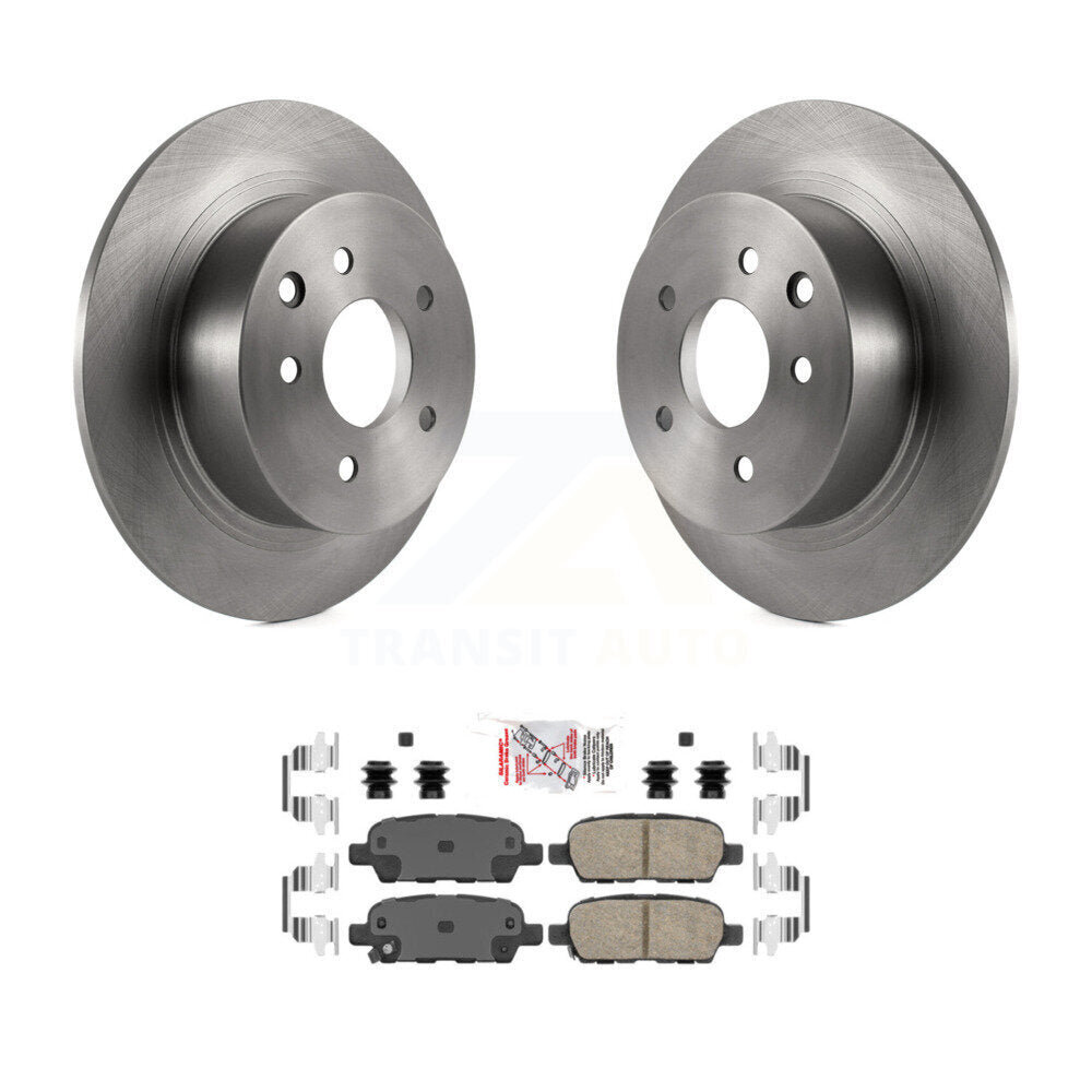 Rear Disc Brake Rotors And Ceramic Pads Kit For Nissan Sentra Altima K8A-100974