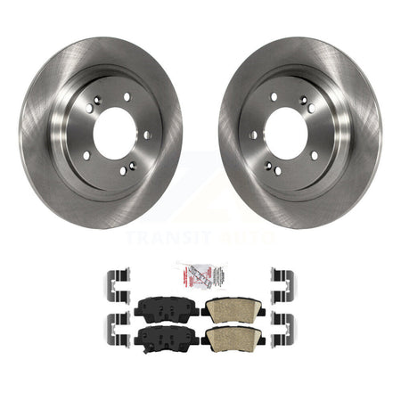 Rear Disc Brake Rotors And Ceramic Pads Kit For Kia Optima Hyundai Sonata Soul EV Cadenza K8A-100985