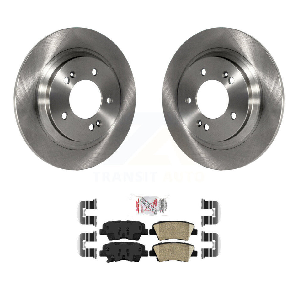 Rear Disc Brake Rotors And Ceramic Pads Kit For Kia Optima Hyundai Sonata Soul EV Cadenza K8A-100985