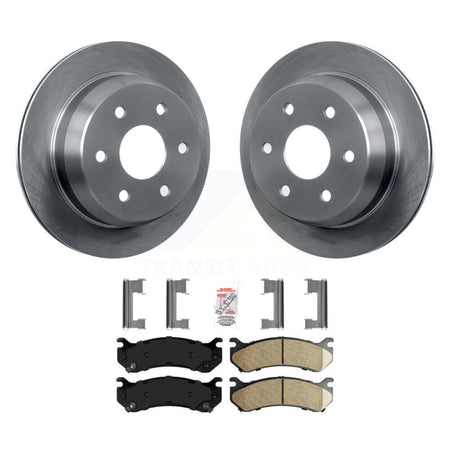 Rear Brake Rotor Ceramic Pad Kit For 2003 Chevrolet Silverado 2500 HD Suburban GMC Sierra K8A-100991