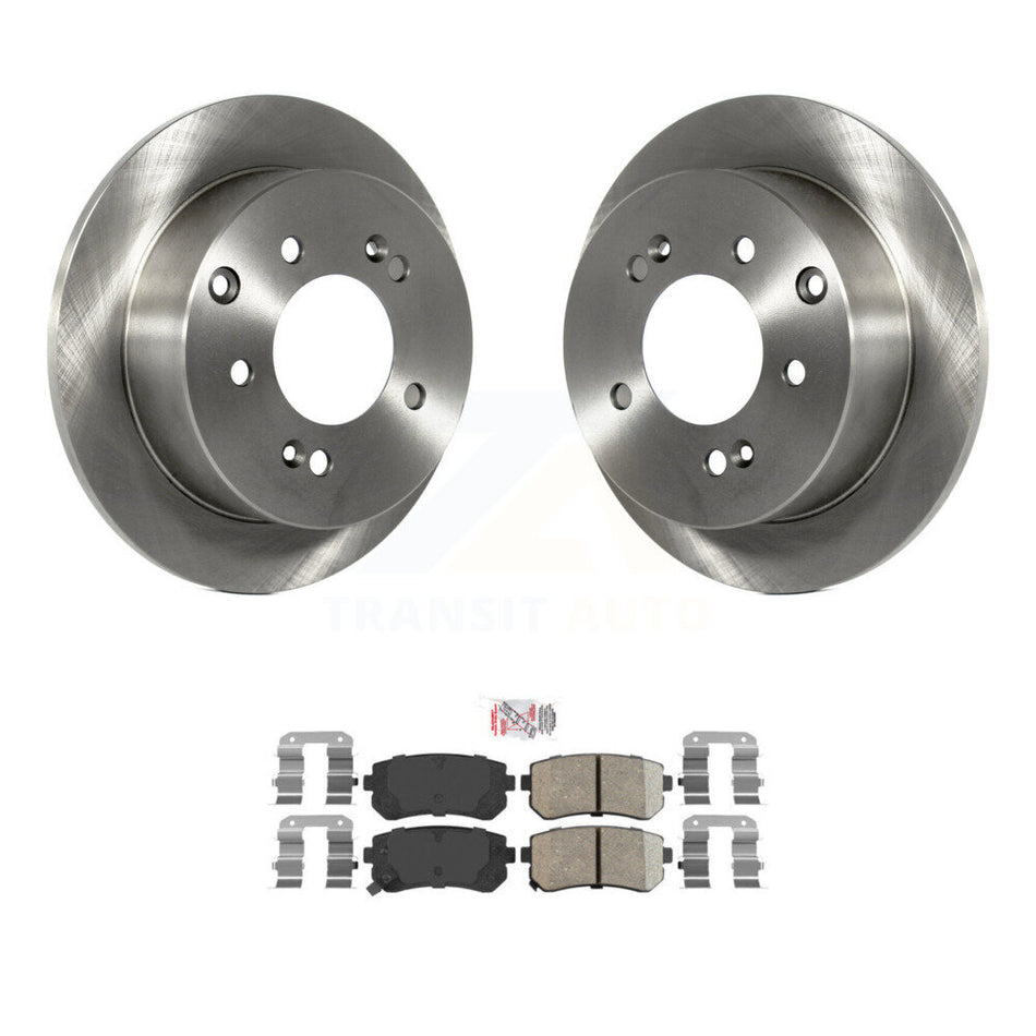 Rear Disc Brake Rotors And Ceramic Pads Kit For Kia Forte Koup Forte5 K8A-100996