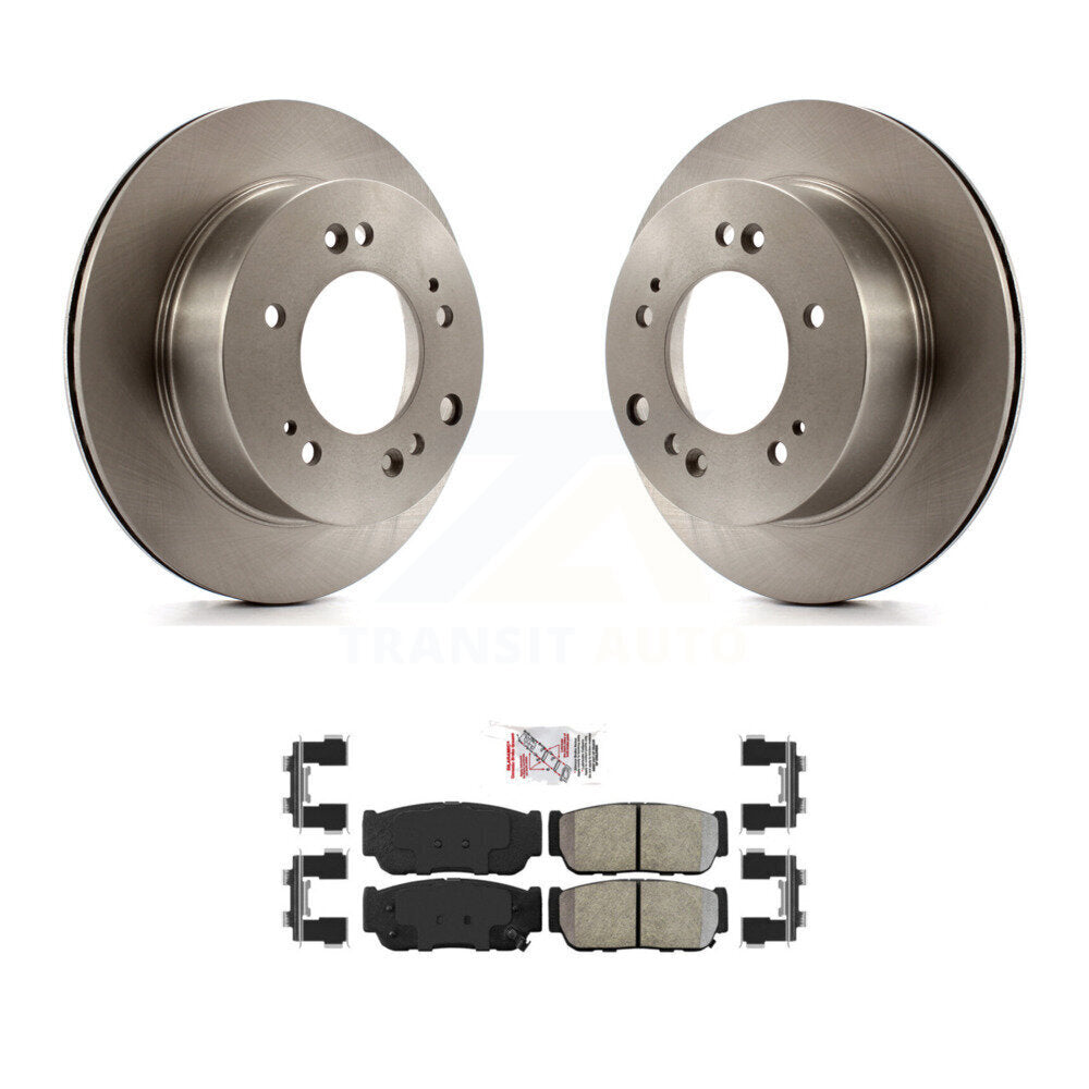 Rear Disc Brake Rotors And Semi-Metallic Pads Kit For 2007-2009 Kia Sorento K8A-101006