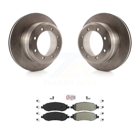 Rear Brake Rotors & Semi-Metallic Pad Kit For Ford F-250 Super Duty With Dual Wheels K8A-101020