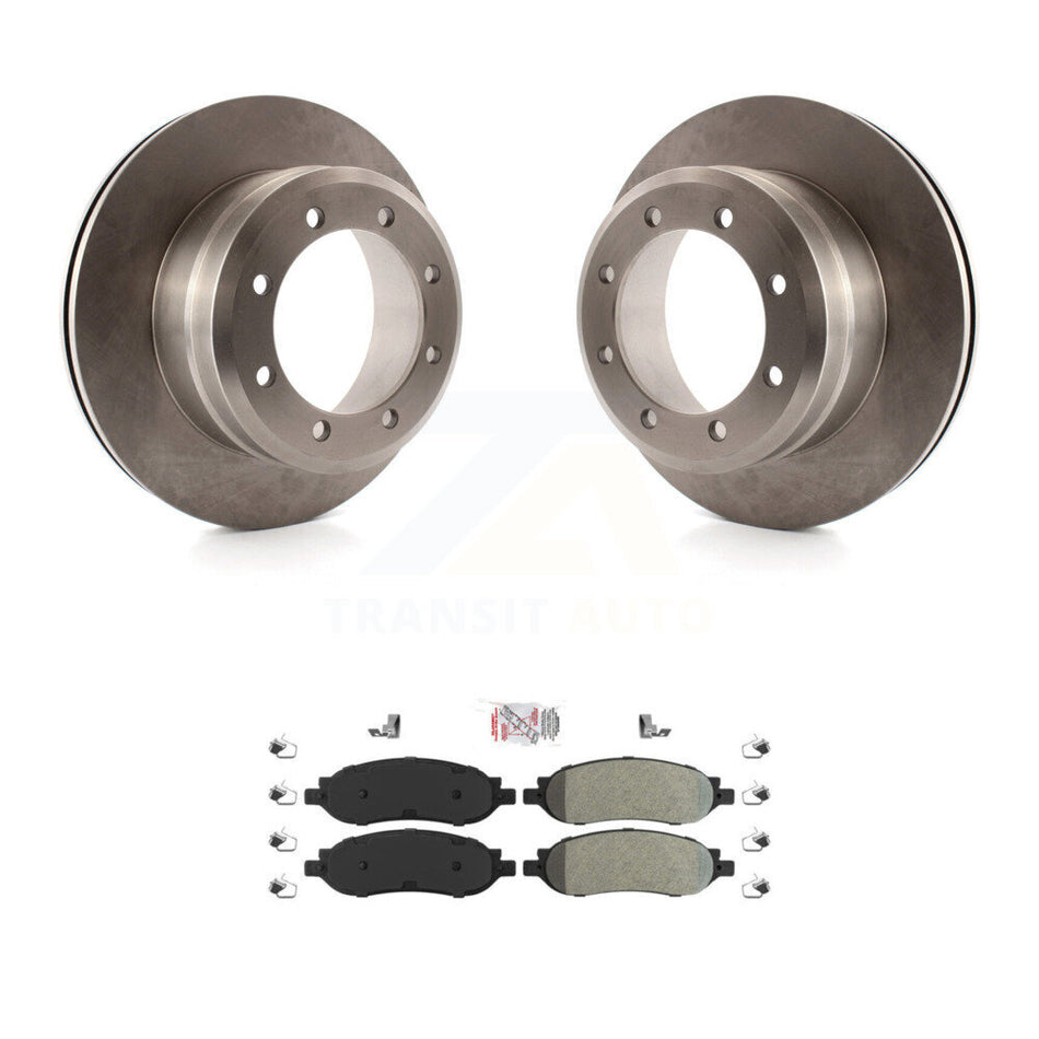 Rear Brake Rotors & Semi-Metallic Pad Kit For Ford F-250 Super Duty With Dual Wheels K8A-101020