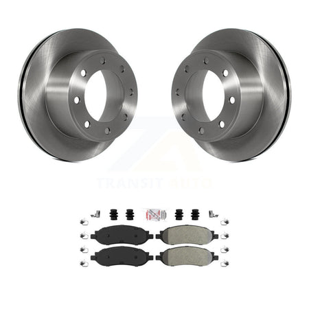 Rear Disc Brake Rotor And Semi-Metallic Pad Kit For 2005-2007 Ford F-350 Super Duty F-250 K8A-101023
