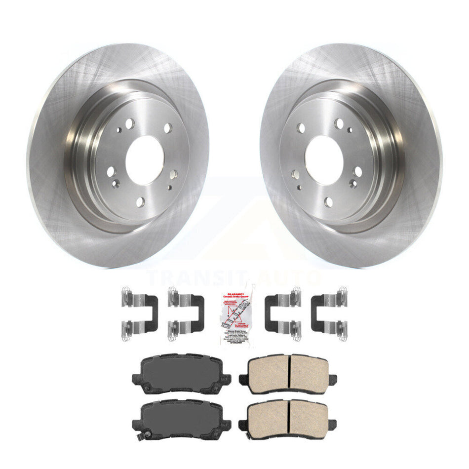 Rear Disc Brake Rotors And Ceramic Pads Kit For 2017-2020 Acura MDX K8A-101036