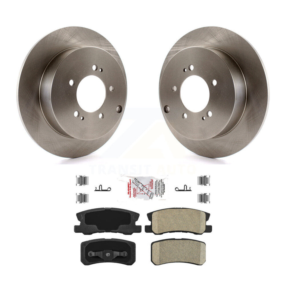 Rear Disc Brake Rotors And Ceramic Pads Kit For Mitsubishi Lancer Outlander K8A-101049