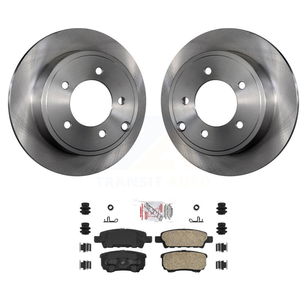 Rear Brake Rotors & Ceramic Pad Kit For Jeep Mitsubishi Lancer Patriot Dodge Chrysler 200 K8A-101053