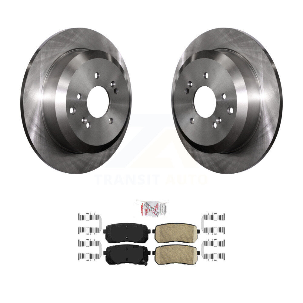 Rear Disc Brake Rotors And Ceramic Pads Kit For 2007-2012 Hyundai Veracruz K8A-101059