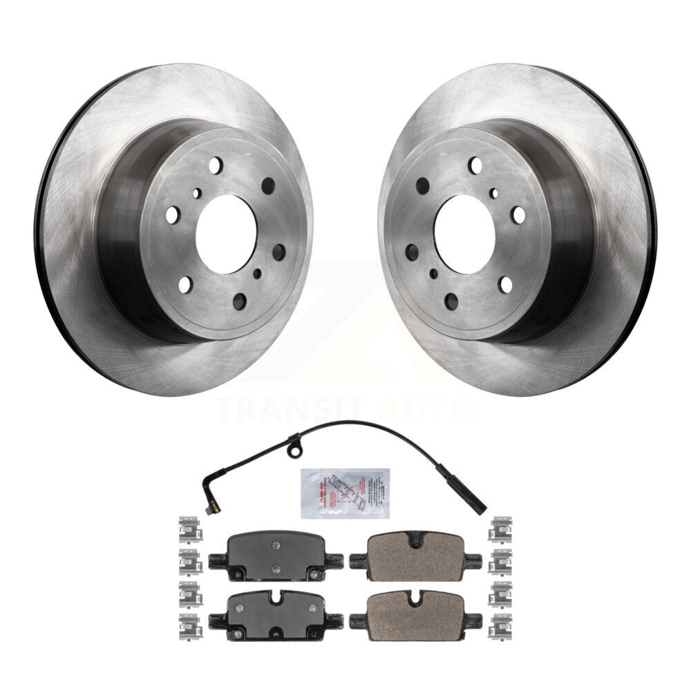 Rear Brake Rotor Semi-Metallic Pad Kit For 2019 GMC Sierra 1500 With Manual Parking K8A-101068