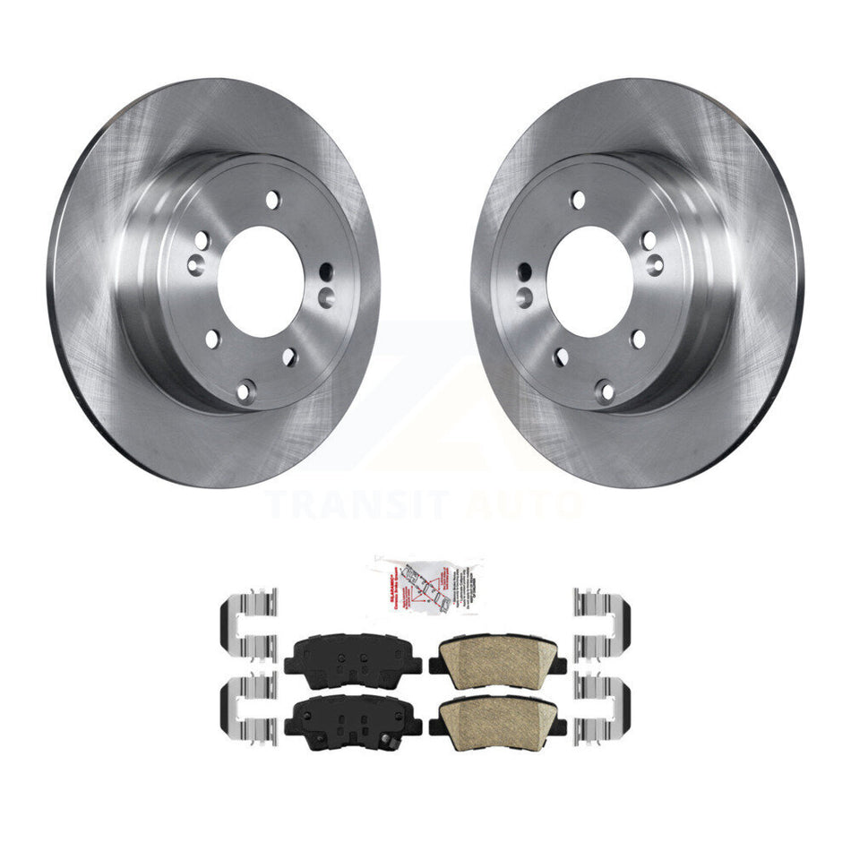 Rear Disc Brake Rotors And Ceramic Pads Kit For Hyundai Sonata Kia Optima K8A-101076