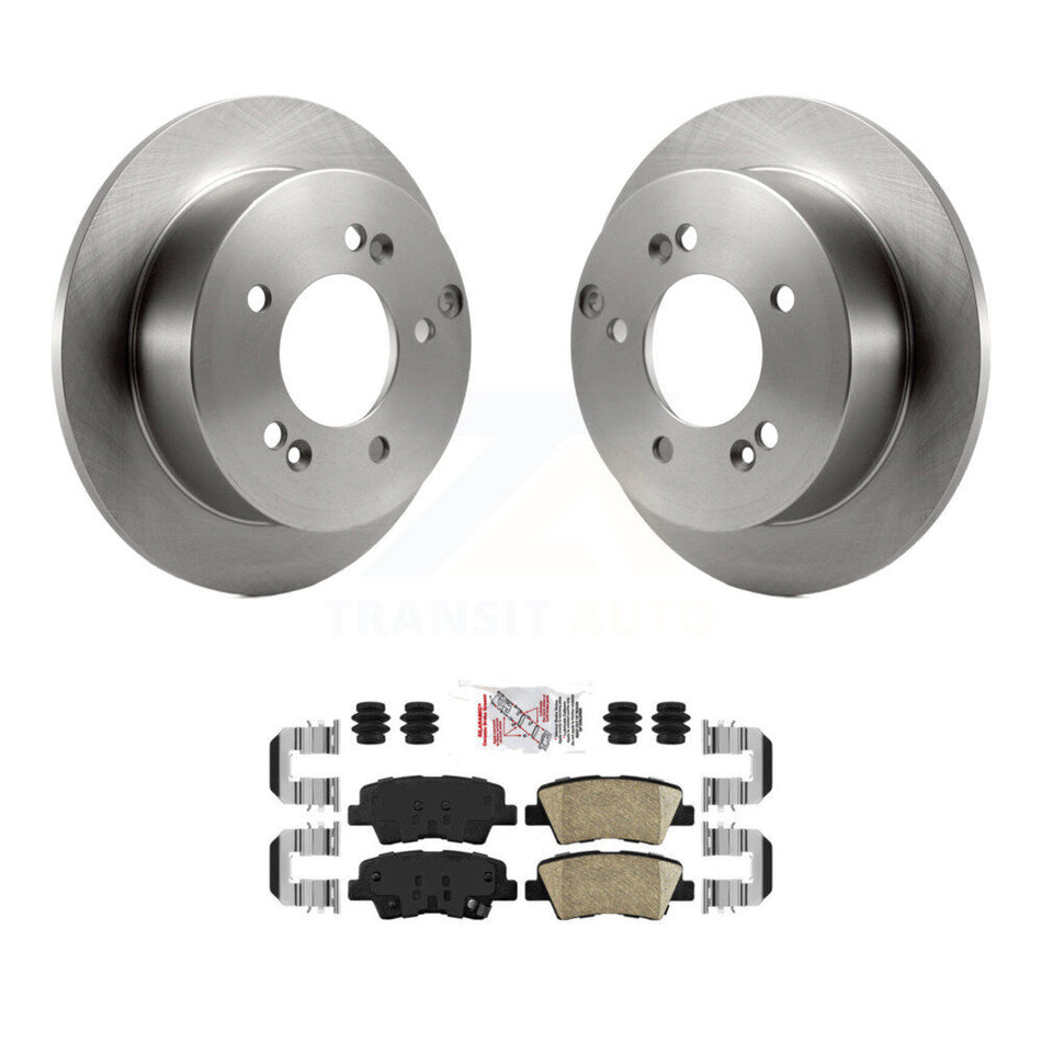 Rear Disc Brake Rotors And Ceramic Pads Kit For Hyundai Sonata 2.4L K8A-101077