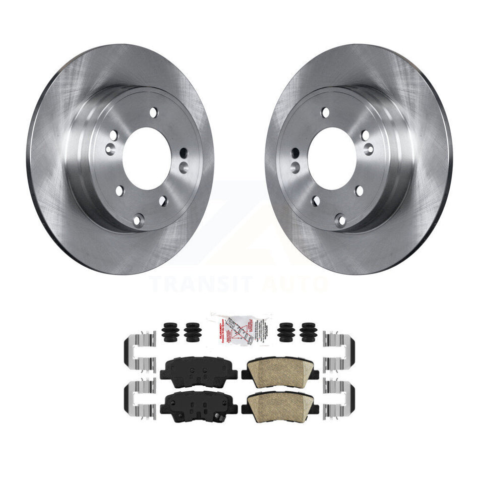 Rear Disc Brake Rotors And Ceramic Pads Kit For Hyundai Sonata Kia Optima K8A-101078
