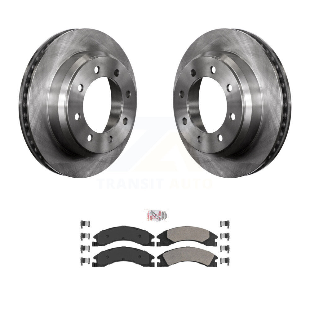 Rear Brake Rotors & Semi-Metallic Pad Kit For Ford E-350 Super Duty E-250 E-150 Econoline K8A-101081