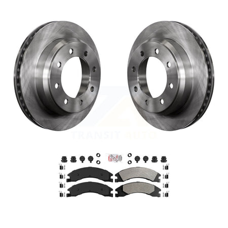 Rear Brake Rotors & Semi-Metallic Pad Kit For Ford E-350 Super Duty E-250 E-150 Econoline K8A-101082