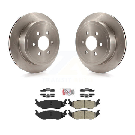 Rear Disc Brake Rotors And Semi-Metallic Pads Kit For 2003 Dodge Durango K8A-101097