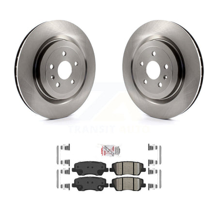Rear Disc Brake Rotors And Ceramic Pads Kit For 2015 Cadillac CTS 6.2L K8A-101108