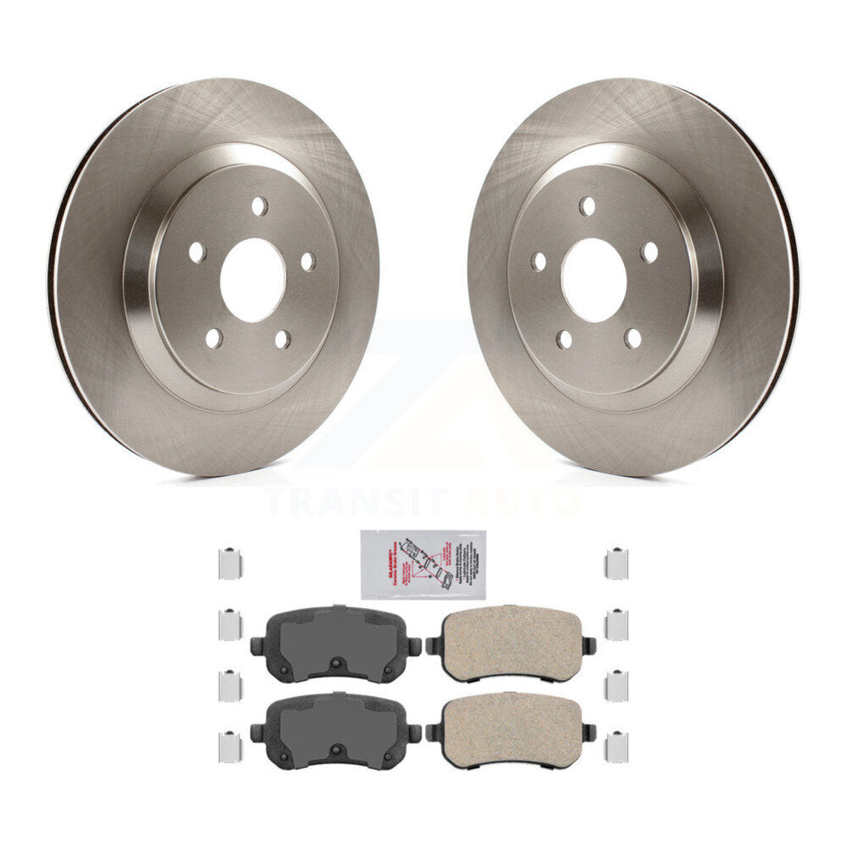 Rear Disc Brake Rotors And Ceramic Pads Kit For 2004-2007 Ford Freestar Mercury Monterey K8A-101112