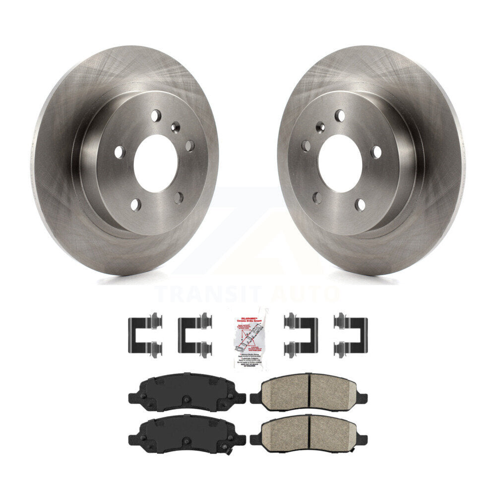 Rear Disc Brake Rotors And Ceramic Pads Kit For 2006-2011 Buick Lucerne Cadillac DTS K8A-101120