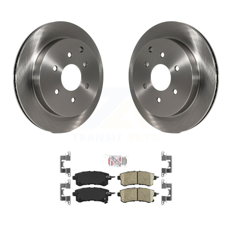 Rear Disc Brake Rotors And Ceramic Pads Kit For INFINITI QX80 Nissan Armada QX56 K8A-101126