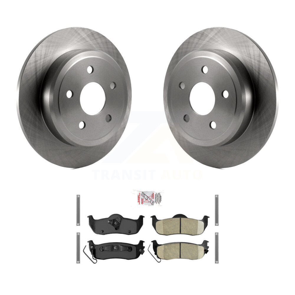 Rear Disc Brake Rotors And Ceramic Pads Kit For Jeep Grand Cherokee Commander K8A-101127