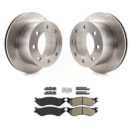 Rear Disc Brake Rotors And Semi-Metallic Pads Kit For 2001-2002 Dodge Ram 2500 3500 K8A-101135