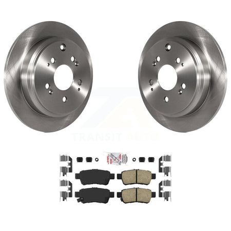 Rear Disc Brake Rotors And Ceramic Pads Kit For 2005-2010 Honda Odyssey K8A-101144