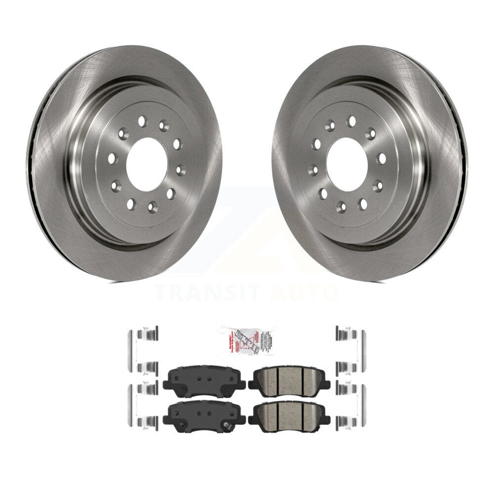 Rear Disc Brake Rotors And Ceramic Pads Kit For Cadillac ATS K8A-101155