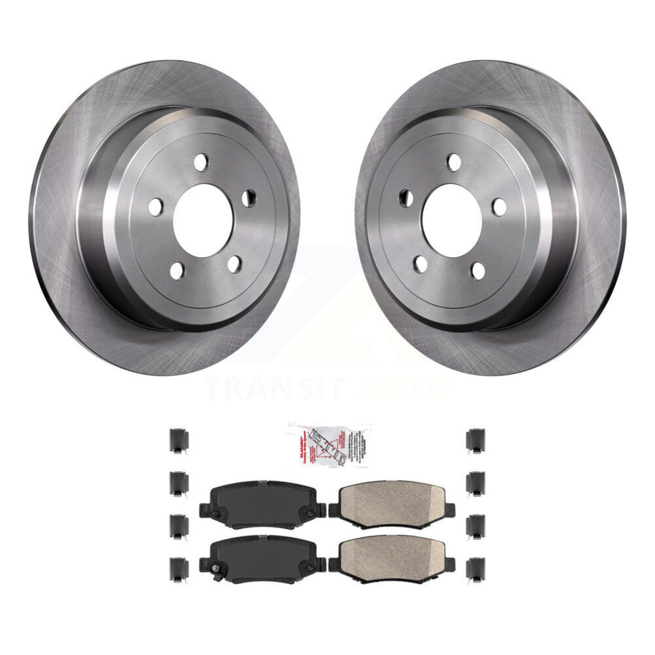 Rear Disc Brake Rotors And Ceramic Pads Kit For Jeep Liberty Dodge Nitro K8A-101168