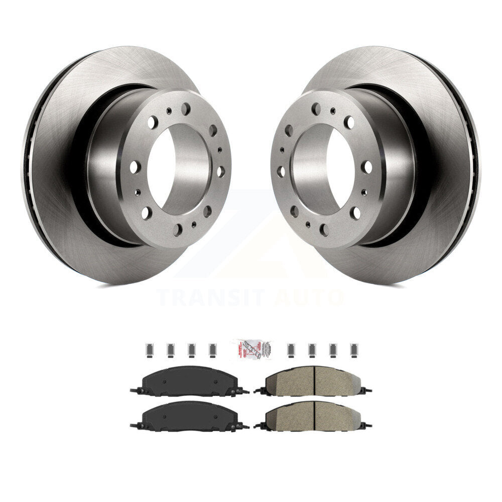 Rear Disc Brake Rotors And Semi-Metallic Pads Kit For Ram 3500 2500 1500 Dodge K8A-101190
