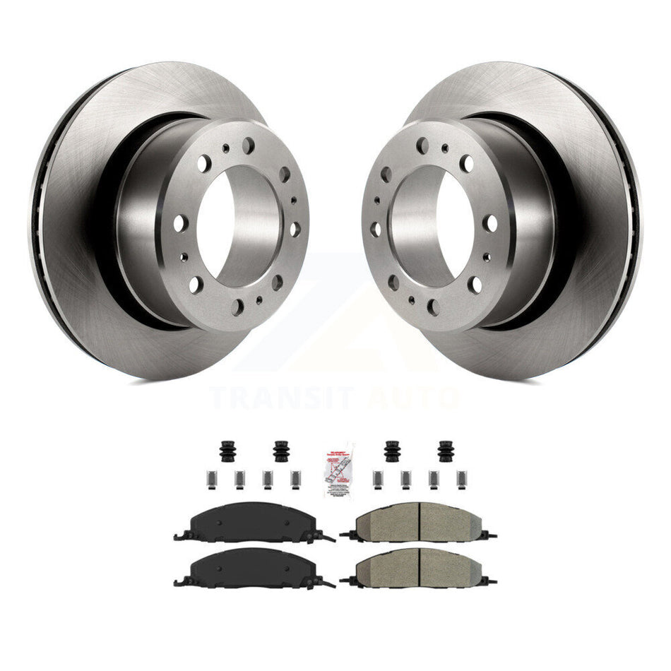 Rear Disc Brake Rotors And Semi-Metallic Pads Kit For Ram 3500 2500 1500 Dodge K8A-101191