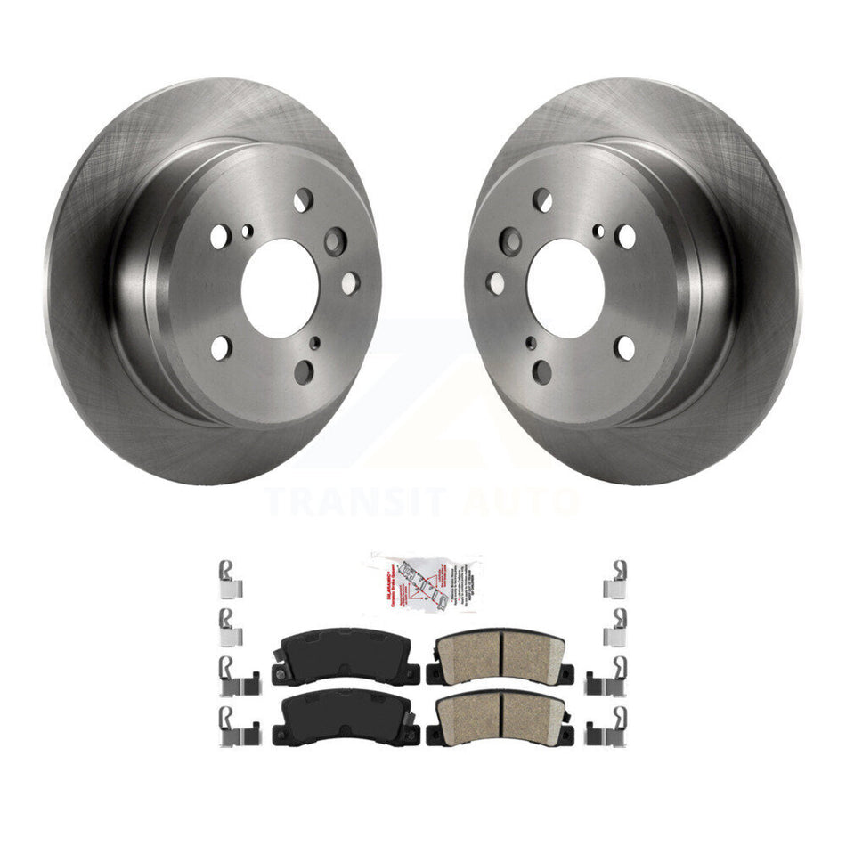 Rear Disc Brake Rotors And Ceramic Pads Kit For Toyota Camry Solara Lexus ES300 K8A-101207