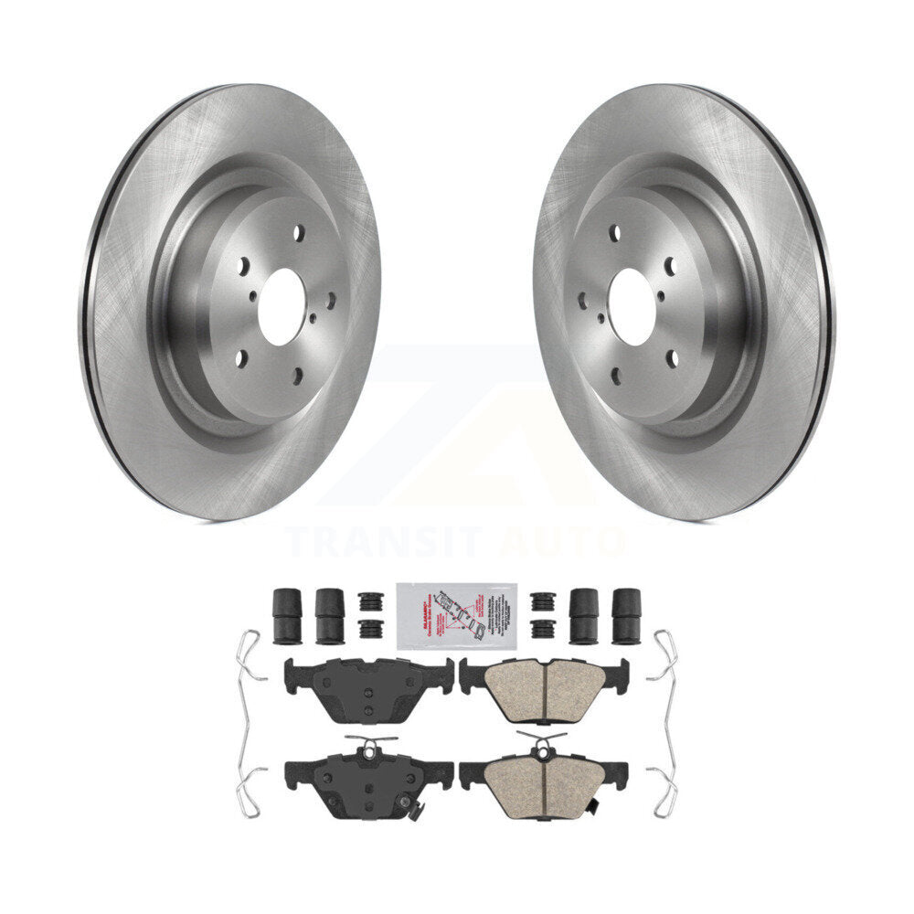 Rear Disc Brake Rotors And Ceramic Pads Kit For 2019-2024 Subaru Ascent K8A-101215